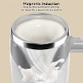Miniatyrbillede 4 af 5: Selvrørende kaffekop, 380 ml kapacitet, elektrisk multifunktionel 304 rustfrit stål magnetisk