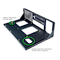 Miniatyrbillede 3 af 5: Computer Åbent Kabinet Rack Support X79 X99 Dual Servers Bundkort DIY Computer Åbent Chassis til ATX M ATX ITX Bundkort