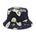 Miniatyrbillede 1 af 3: Avocado Bomulds Vendbar Dame Bucket Hat Hip Hop Trykt Frugt Forår Strand