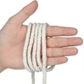 Miniatyrbillede 4 af 5: 6mm Beige Macrame Snor 20m Tyk Macrame Reb Bomuld Til Vægophæng Planteophæng Strikkehåndværk (6mm * 20m)