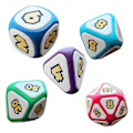 Miniatyrbillede 5 af 5: 7 stk. Svampe Party Bordplade Rollespil Spilleterninger, Cool Games DND Terning Sæt D D Familie Bordplade Terning