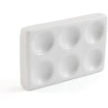 Miniatyrbillede 3 af 3: 6 Brønde Porcelænsplet Reaktionsplade Til Laboratorieeksperiment Kemisk Testning (d-583-a)