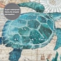 Pikkukuva 5 / 5: Merikilpikonnan suihkuverhosetti mattojen ja pyyhkeiden kanssa, mukana