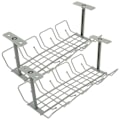 Miniatyrbillede 2 af 2: 2 stk. Kabelstyring Under Bord Kabelstyring Skrivebord Kabelorganisator Under Bord Bakke