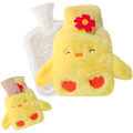 Pikkukuva 2 / 5: Plush-pehmeä kuumavesipullo, Piirretty pörröinen kuumavesipullo, Kuuma