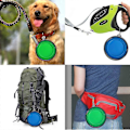 Miniatyrbillede 4 af 5: Sammenklappelig skål til kæledyr, hundebassin, rejseskål til hund, skål til langsomt foder, bærbar feeder, silikone skål til kæledyr (2 stk.)