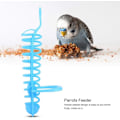 Miniatyrbild 5 av 5: Papegojmatare Matkorg Plast Fruktmatning Pinne Stativ Hol