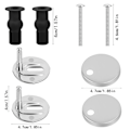 Miniatyrbillede 6 af 6: #2 universel toilet sæde fastgørelse foldbar toilet låg fastgørelse toilet sæde#