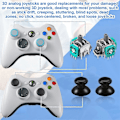 Miniatyrbilde 4 av 5: 37 stk. Analog Joysticks Reparasjonssett Kompatibelt med Xbox One-kontrollere, Inkluderer Bumper-knapper Erstatning Thumbstick Hatt Silikon Hatt Deksel med Sc