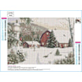 Pikkukuva 3 / 5: #Timanttimaalaussetti 5D DIY, 16x12 tuumaa, Lumikylä#