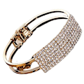 Miniatyrbild 1 av 4: Elegant Damarmband Kristallarmband Manschett Bling Damgåva Armband