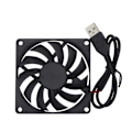 Miniatyrbillede 1 af 5: #1 stk. 5V 0,25A 80mm 80x10mm 8cm DC Børsteløs USB-forbindelse til PC-køleblæser#
