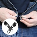 Miniatyrbillede 3 af 5: 12 stk. Clip-on lynlås-sliders, Clip-on lynlås-sliders, Lynlås-sliders i flere størrelser, Øjeblikkelig erstatning til jakke, frakke, kuffert (sort)