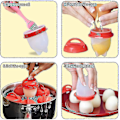 Miniatyrbilde 2 av 5: 8 Eggkokere med non-stick belegg, silikon eggkokere, posjerte egg, egg