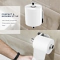 Miniatyrbillede 2 af 5: Vægmonteret toiletpapirholder i rustfrit stål til badeværelse, toilet, vandtæt og rustfri - ingen boring nødvendig