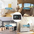 Miniatyrbillede 5 af 5: *Indendørs luftkvalitetsdetektor kuldioxidmonitor Real-time Air*