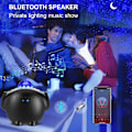 Miniatyrbilde 1 av 5: (Svart) Sky Stjerneprojektor, 4 i 1 dynamisk LED-lys projektor