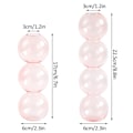 Miniatyrbild 2 av 4: Kreativ Glasflaskvas Tre Bollar Transparent I Vindprydnad 3 Bollar Rosa