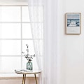 Miniatyrbilde 4 av 5: 2 paneler ensfarget Marokko transparente vindusgardiner glatte elegante vindusvoilepaneler/behandling for soverom stue 140x175cm (B X H) hvit