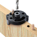 Miniatyrbild 1 av 5: Vertikalt Självcentrerande Dowel Jig Kit, Dowel Borrguide, 2.75\" Aluminiumlegering 3-Håls Borrguide