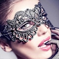 Miniatyrbilde 5 av 5: (Svart) 1 x Sexy Blondemaske Mardi Gras Kostyme Kvinner Promenade Venetiansk Øyemaske
