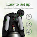 Miniatyrbild 3 av 5: Automatisk luftfräschare dispenser 2-pack, väggmonterad eller fristående, intervallsprayinställning för