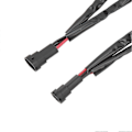 Miniatyrbillede 3 af 4: 2 stk. H11 H8 H9 Forlængerledningsnet Han til Hun 2-vejs Forlygte Splitter Ledningsnet til Lastbil Pickup LED Ledningskabel Stik