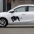 Miniatyrbilde 5 av 5: #Dyresticker Dekorasjon til bil Panther Bilsticker 3D Simulering#