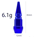Miniatyrbillede 4 af 6: #8 stk. Aluminium Cykelventilhætter Stem Caps Heavy Duty Dækhætter Støvsikre Lufttætte Ventildæksler til Biler SUV Lastbiler Motorcykler Cykler (Rød Sort)#