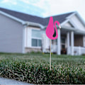 Miniatyrbillede 3 af 3: 1 stk. Udendørs Flamingo Pynt Gårdhave Layout Ornament Børnelegetøj (Mørk Pink)
