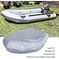 Miniatyrbild 2 av 6: #UV-resistent uppblåsbar båtöverdrag, grå, 380*94*46cm#
