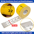 Pikkukuva 4 / 5: Ompelijan mittanauha, 150 cm kokonaispituus, 2-in-1 nauha
