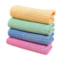 Miniatyrbillede 1 af 2: 4 stk. Mikrofiber Vaskeklude Mikrofiber Opvaskeklude Køkken Vaskeklude Absorberende Viskestykker Ensfarvede Opvaskeklude