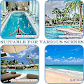 Miniatyrbild 4 av 4: Uppblåsbar Poolstol, Multi Madrass för Pool, 4 i 1 Uppblåsbar Boj för Vuxna, för Strand, Fest, Semester (Blå)