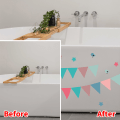 Miniatyrbilde 4 av 5: #6 stk fargerike bunting badekar dekorative klistremerker 15x20cm#