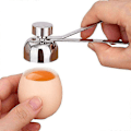 Miniatyrbilde 4 av 5: Eggeskallåpner i rustfritt stål, slitesterk eggkutter i rustfritt stål, eggknekker for forskjellige egg, andeegg, en god hjelper til matlaging 1
