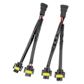 Miniatyrbillede 4 af 4: 2 stk. H11 H8 H9 Forlængerledningsnet Han til Hun 2-vejs Forlygte Splitter Ledningsnet til Lastbil Pickup LED Ledningskabel Stik