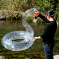 Miniatyrbilde 3 av 4: (Farge: Flamingo, Størrelse: 90cm) Helt Transparent Sekvens Unicorn Sw