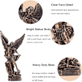 Miniatyrbillede 1 af 5: 12,4 Tommer St. Michael San Miguel Arcangel Statue, Helgenen