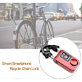 Miniatyrbillede 4 af 5: Motorcykel Kædelås Y797g Vandtæt Smart Bluetooth Cykellås Kæde Med Stærk Hængelås 110db Alarm App Kontrol Til Ios/Android