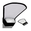 Miniatyrbillede 1 af 3: Flash Diffuser Lys Softbox Reflektor, Universal Blød Kamera Sølv Hvid Reflektor til SLR Kamera
