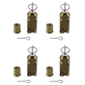 Miniatyrbillede 1 af 5: 4X Trip Wire Alarm Enhed 12 Gauge Camping Trip Alarm Perimeter Alarm Tidlig Advarsel Sikkerhedssystem g20241391105