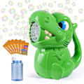 Miniatyrbild 1 av 5: Bubbelmaskin - Automatisk Dinosaurie Bubbelmaskin för Barn, Bärbar Bubbelblåsare Leksaker 3000+ med Bubbelvätska, Bästa Presenten för Utomhus