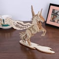 Miniatyrbillede 4 af 4: #3D Træpuslespil Træ Unicorn Model Kits til Voksne Teenagere at Bygge#