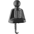 Miniatyrbillede 1 af 5: Diameter 17mm Clip-on Biltelefonholder og Drejelig Trådløs Biloplader (Sort)