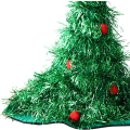 Miniatyrbild 5 av 6: #(Grön utan lampor) Julgran hatt, Julhatt för barn#