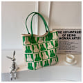 Miniatyrbillede 2 af 5: #Grøn canvas skuldertaske, pendlertaske#