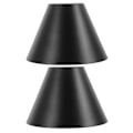 Miniatyrbillede 2 af 2: 2 stk. Jern Lampeskærm Bordlampe Dæksel Udskiftning Skrivebordslampeskærm til Soveværelse