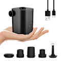 Miniatyrbillede 1 af 6: #Luftpumpe 5 Dyser til Opblæsning og Afblæsning af Bærbar Genopladelig#