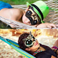 Miniatyrbild 2 av 5: Sovmask för Barn Pojkar Flickor Roliga Ögonbindlar Mjuka Söta Djur Sovmasker med Justerbart Band för Resor Tupplurar Skiftarbete Spel 4-pack